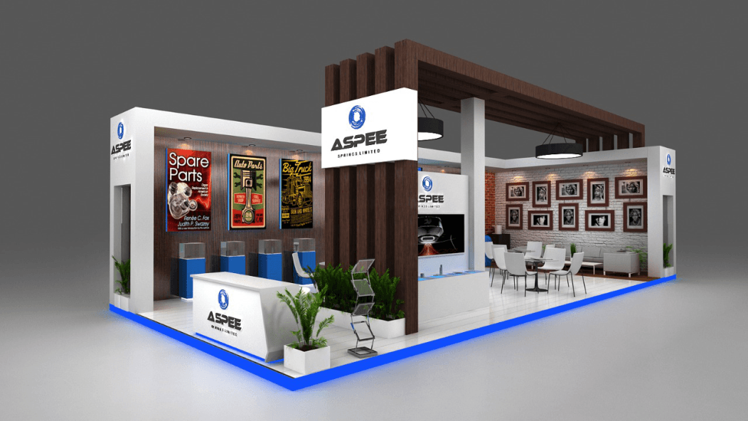 Modern art gallery exhibition space